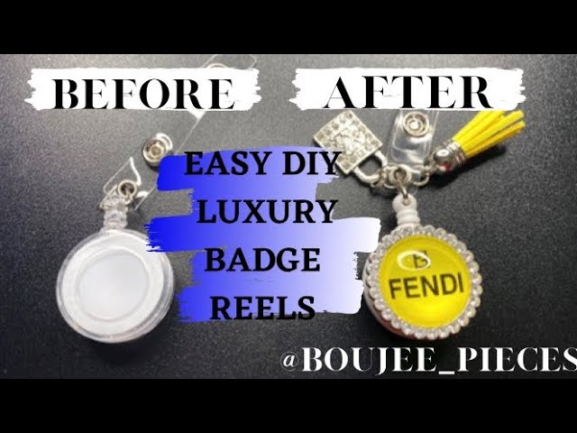 HOW TO MAKE A BADGE REEL WITH TRAY CHARMS