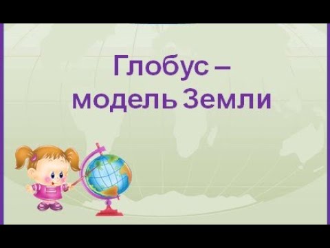 Глобус-модель Земли. Меридианы. Параллели. Экватор. Северное и Южное полушария.