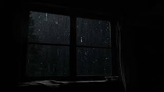 Gentle Night Rain on Window Glass Calm Bedroom Atmosphere for Better Sleep