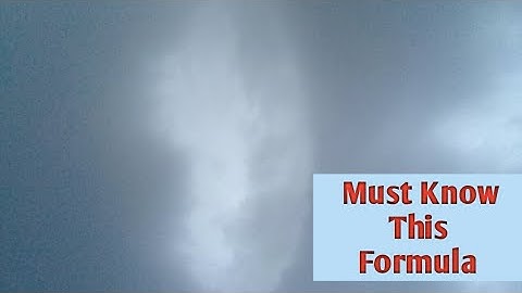 Weather  : Part 6 : A Simple Formula To Calculate Distance Of Thundering Clouds : See a Unique video