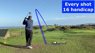 Every Shot of a 16 Handicap Golfer's Round (Bull Bay GC)