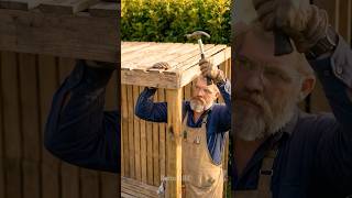 Insane Backyard Makeover ✨ Building &amp; DIY Gazebo 🔥 #Shorts #Handmade