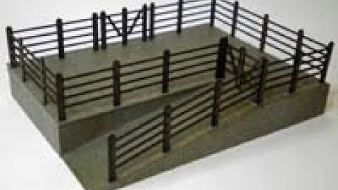 How To Make the OO Gauge Cattle Dock Kit from Ancorton Models