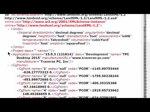 LandXML: Export