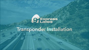 91 Express Lanes Transponder Installation