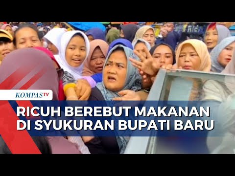 Syukuran Makanan Gratis dan Pertunjukan Air Mancur Sambut Bupati Baru Berujung Ricuh