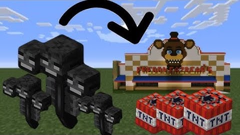 Destroying Fnaf In Minecraft
