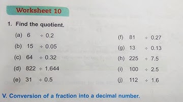 Dav Class 5 Math Unit 7 Worksheet 10 || Multiplication & Division Of Decimals || @madhubanclasses