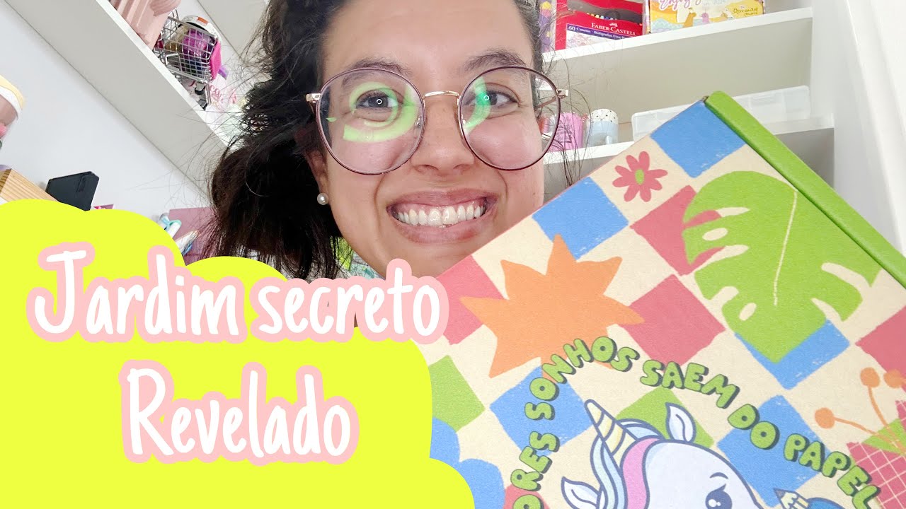 Unboxing Unibox Mega Jardim Secreto - Clube Papelaria Unicórnio Maio 2024