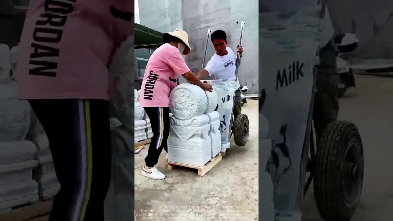 Drum Stone Pedestal Demonstration