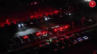 Tesla Owners Club of Ohio Christmas Light Show 2025 at Tesla Cincinnati