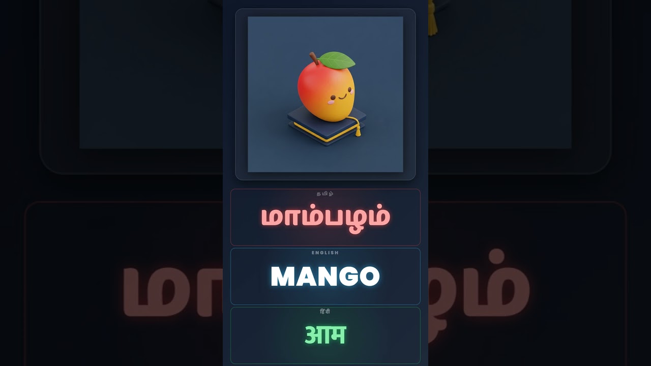 Part 2 | Lesson 6 - Vegetables & Fruits (காய்கறிகள் மற்றும் பழங்கள்) | English & Hindi Through Tamil