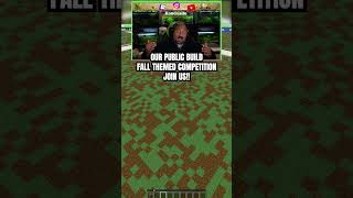 Community build competition! LETS GO! #minecraftmemes #clips #shorts #reels #minecraft