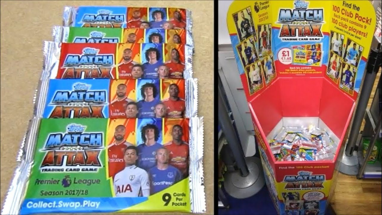 HERO BIN SEARCH | Opening 5 Match Attax 17/18 Premier League Packs (ALL 100 CLUBS??)