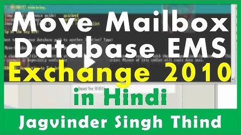 ✅ Move Exchange Server 2010 mailbox Database to another location using Exchange Management Shell