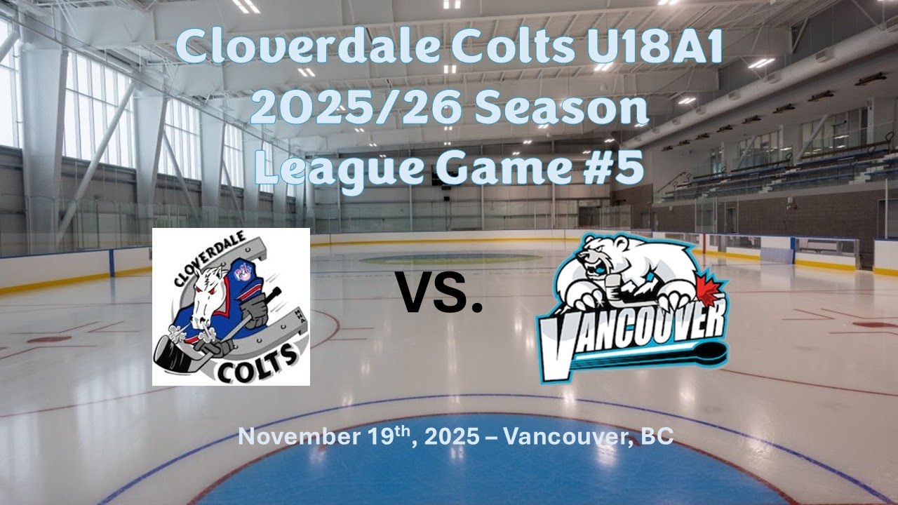 The Colts hit the road to Vancouver on a 2 game winning streak.
