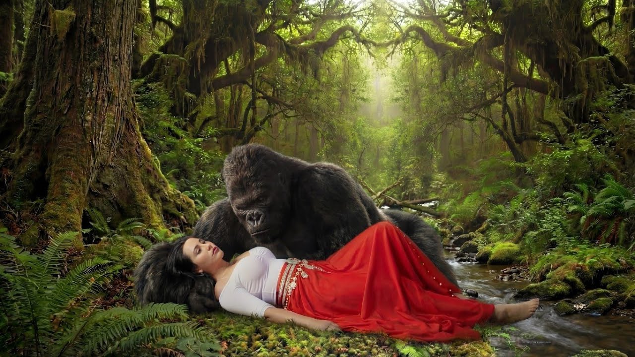 Beauty & the Gorilla | A life-or-death rescue: saving a deer from a giant snake in the deep jungle