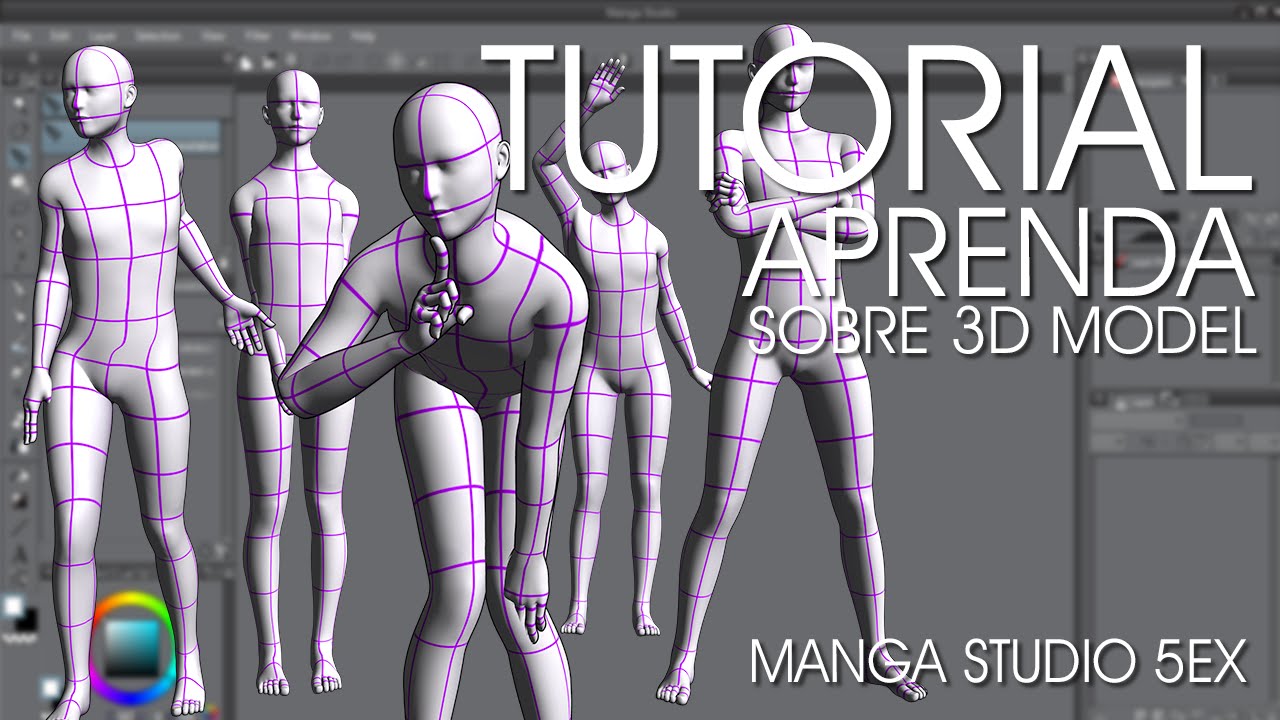Aprenda TUDO sobre 3D MODEL do manga studio 5 EX YouTube