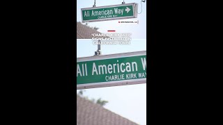 ‘Charlie Kirk Way’ signs installed in California town