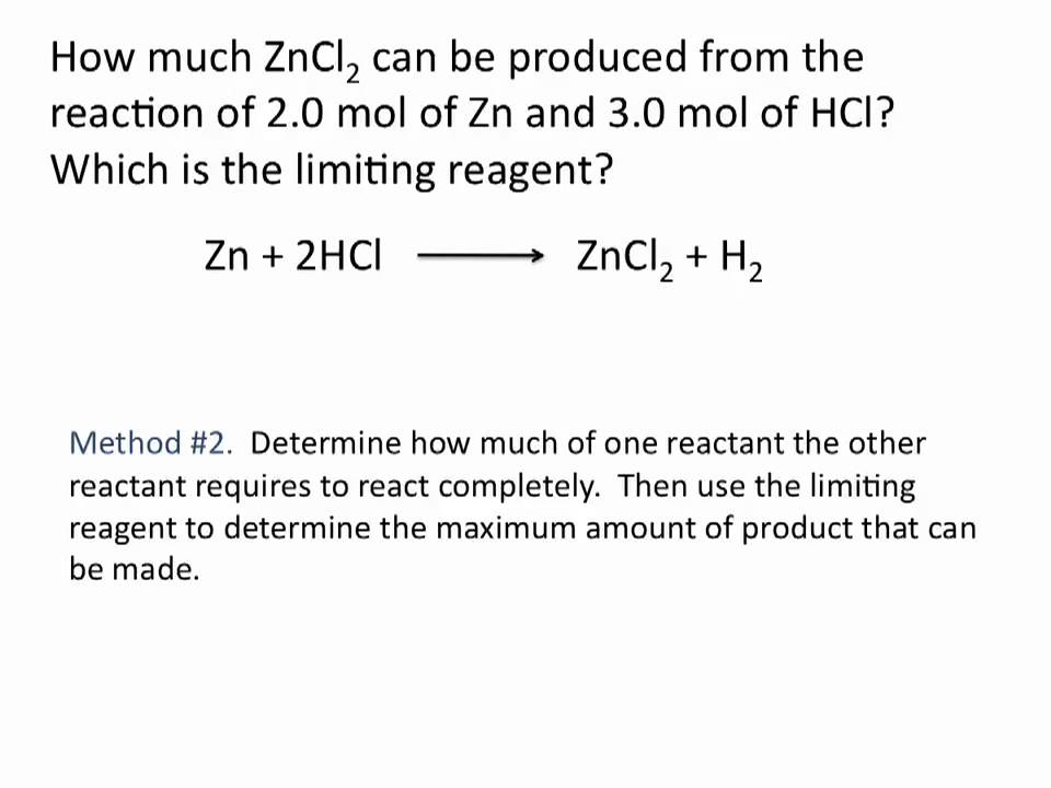 what is the limiting reactant in a chemical reaction