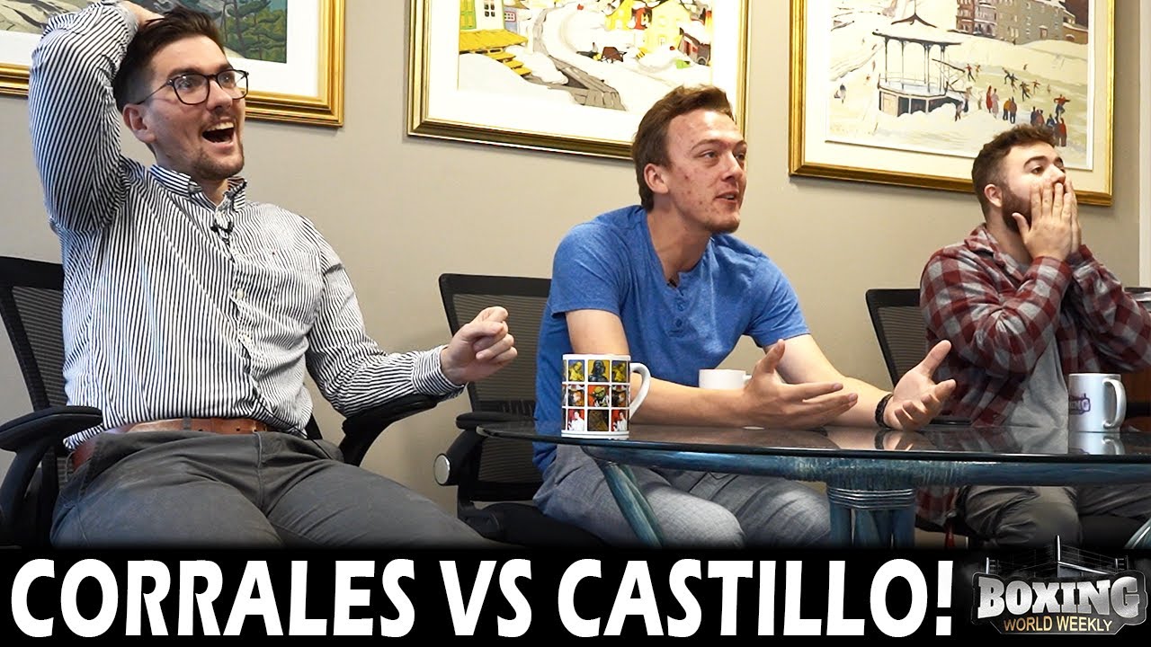 BEST FIGHT EVER! Corrales vs. Castillo 1 BWW Office Reactions YouTube