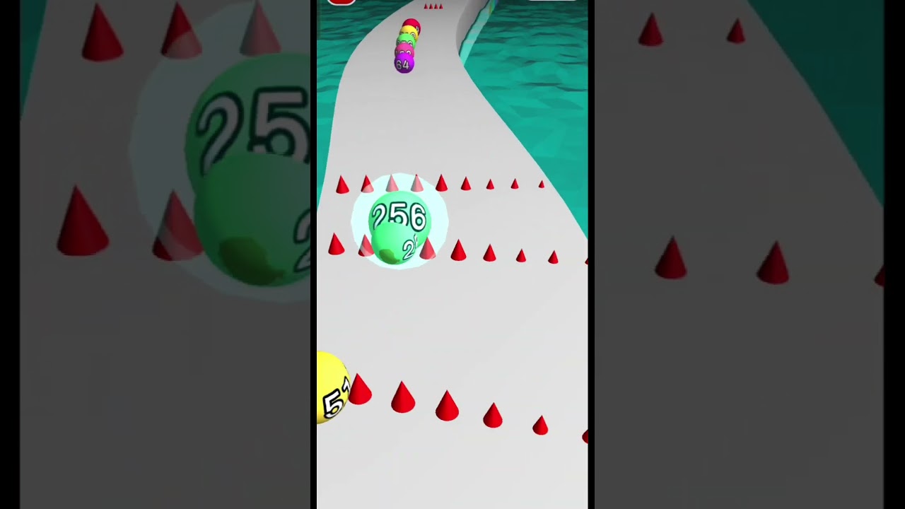 MERGE 2048 RACE BALL gameplay 