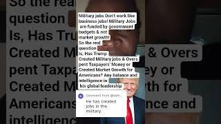 Donald Trump Military jobs💲?