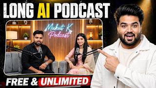 AI Se Apna Real Face Wala Long Podcast Video Kaise Banaye? (100% FREE 2026)