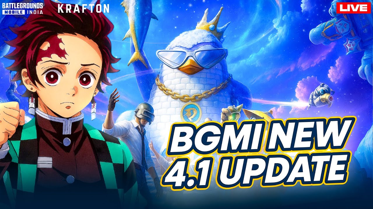 FINALLY BGMI NEW UPDATE 4.1🤩| BGMI LIVE | PUBG LIVE - YouTube