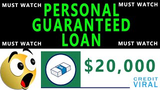 Personal Guaranteed Loan | $20,000 Loan  | Soft Pull Only | Step By Step Guide | Loan Review screenshot 2