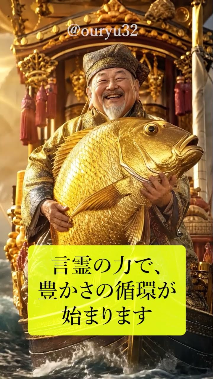 恵比寿様と金の鯛の豊かさ - YouTube
