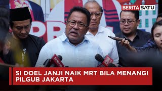 Si Doel Janji Naik MRT Bila Menangi Pilgub Jakarta | Beritasatu
