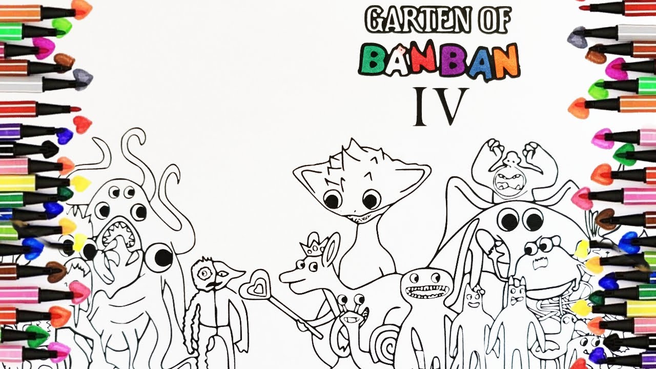 Garten of Banban 4 /Coloring pages from NEW SECOND Teaser Trailer / All ...