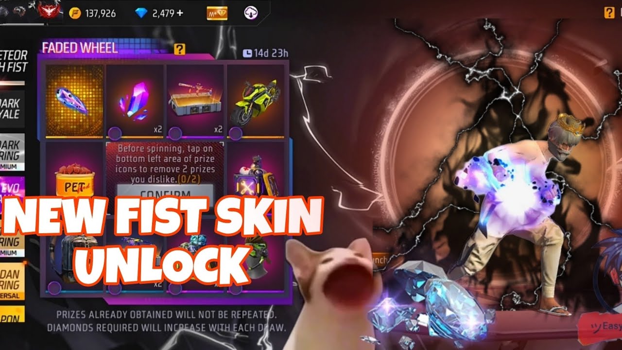 NEW FIST SKIN UNLOCK VIDEO Free Fire Event Unlock Review | New Skins ...