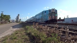 Northbound Tri Rail train Passes with Cabcar 508