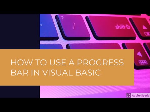 VISUAL BASIC TUTORIAL NET 7  HOW TO USE A PROGRESSBAR IN VISUAL BASIC
