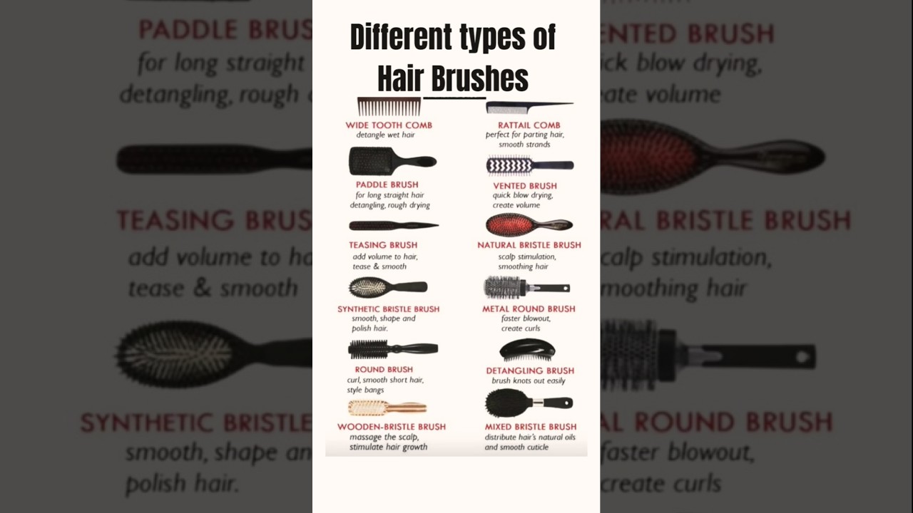Different Types of Hair Brushes | Best Hair Brush for Every Hair Type 