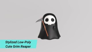 Stylized Low-Poly Cute Grim Reaper screenshot 5