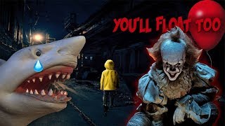 SHARK PUPPET MEETS PENNYWISE FROM IT!!!!!