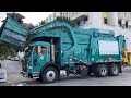 LA City's McNeilus Meridian Garbage Truck on Commercial Trash