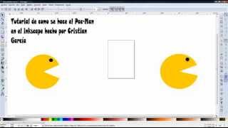 tutorial de como se hace el Pac-Man en el inkscape