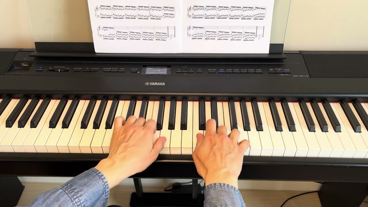 Hanon Exercise 9 - Both Hands with metronome