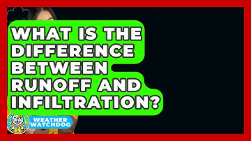 What Is The Difference Between Runoff And Infiltration? - Weather Watchdog