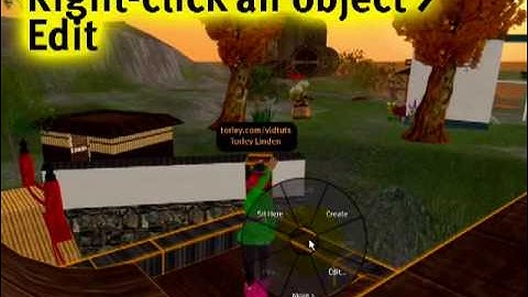 Opening edit tools - Second Life Video TuTORial QUICKTIP