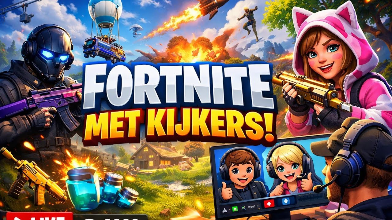🔴LIVE: FORTNITE MET KIJKERS KOM GEZELLIG MEEDOEN!