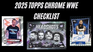 Checklist Review - 2025 Topps Chrome WWE