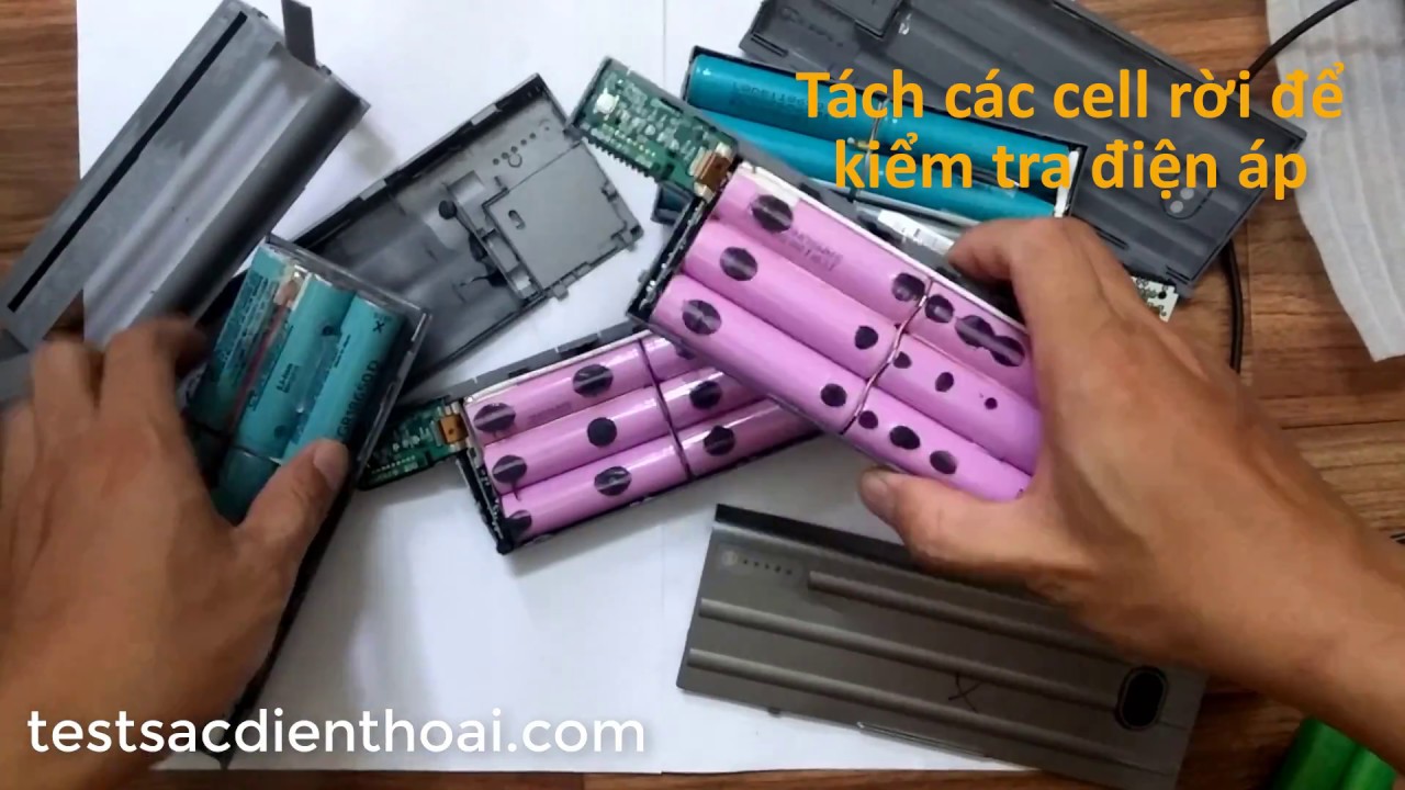 Cách tháo và phân loại cell pin laptop cũ để tái sử dụng - YouTube
