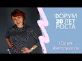 Жестовских Юлия. Юбилейный форум "20 лет РОСТА"