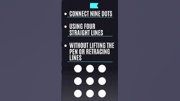 Connect 9 Dots with 4 Lines – No Pen Lift! Puzzle Solution