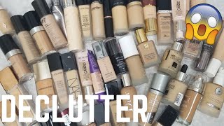FOUNDATION DECLUTTER   MAKEUP DECLUTTER TIME
